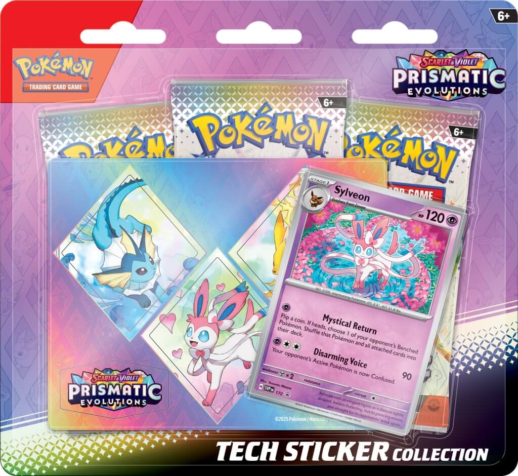 Pokemon TCG Prismatic Evolutions Tech Sticker Collection