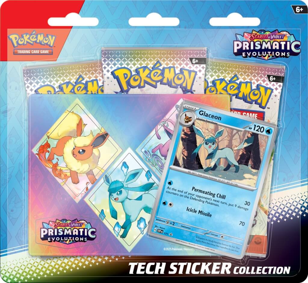 Pokemon TCG Prismatic Evolutions Tech Sticker Collection