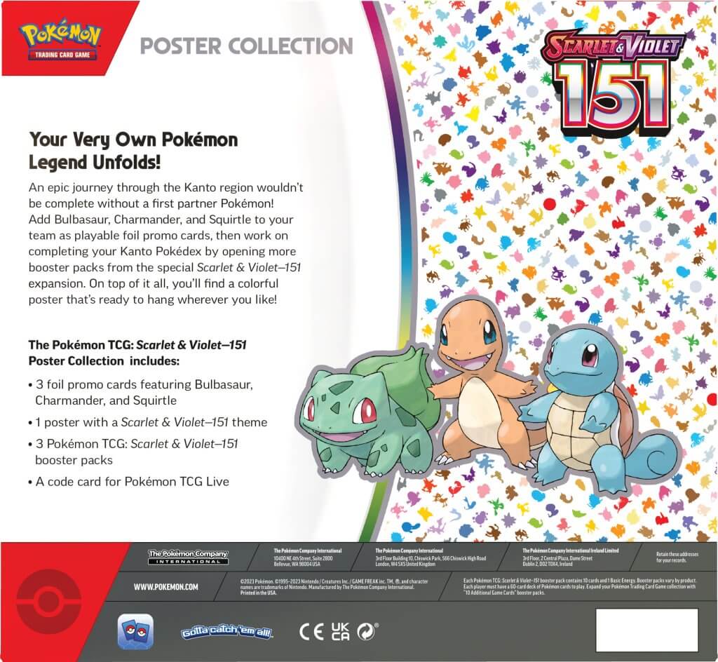 Pokemon Scarlet & Violet 151 Poster Collection