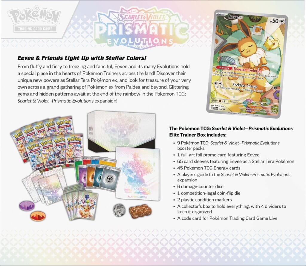 Pokemon TCG Prismatic Evolutions Elite Trainer Box