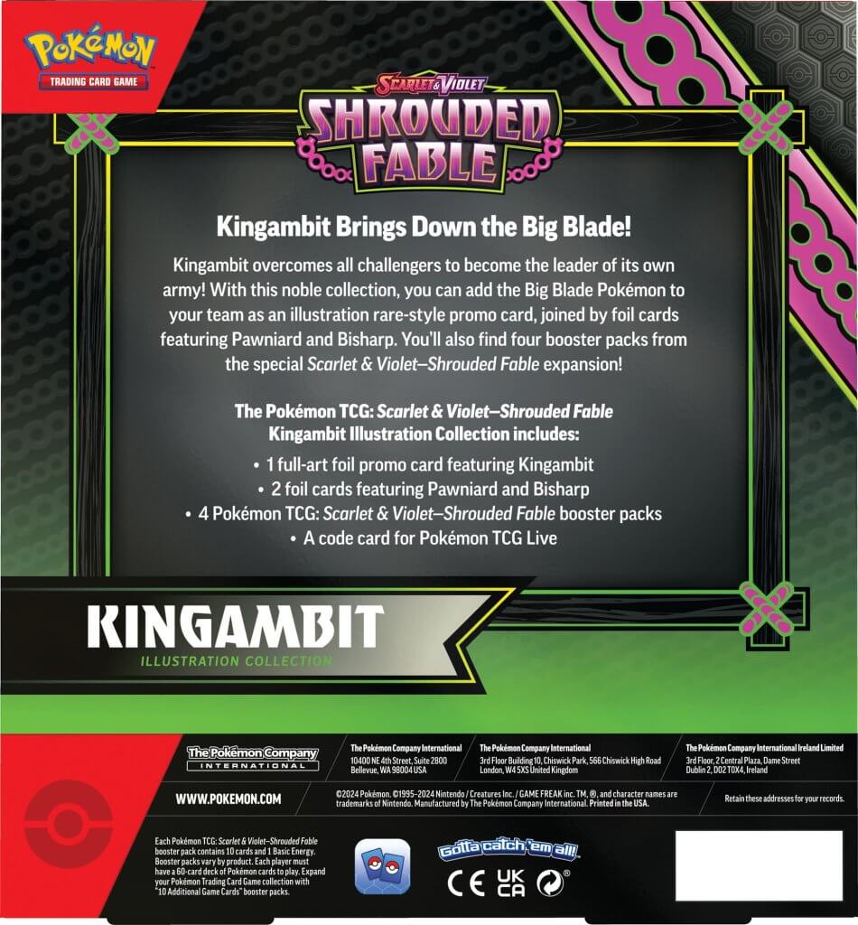 Pokemon TCG Shrouded Fable  Kingambit Illustration Collection