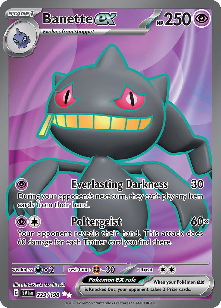 Banette ex - 229/198 - Ultra Rare - Scarlet & Violet