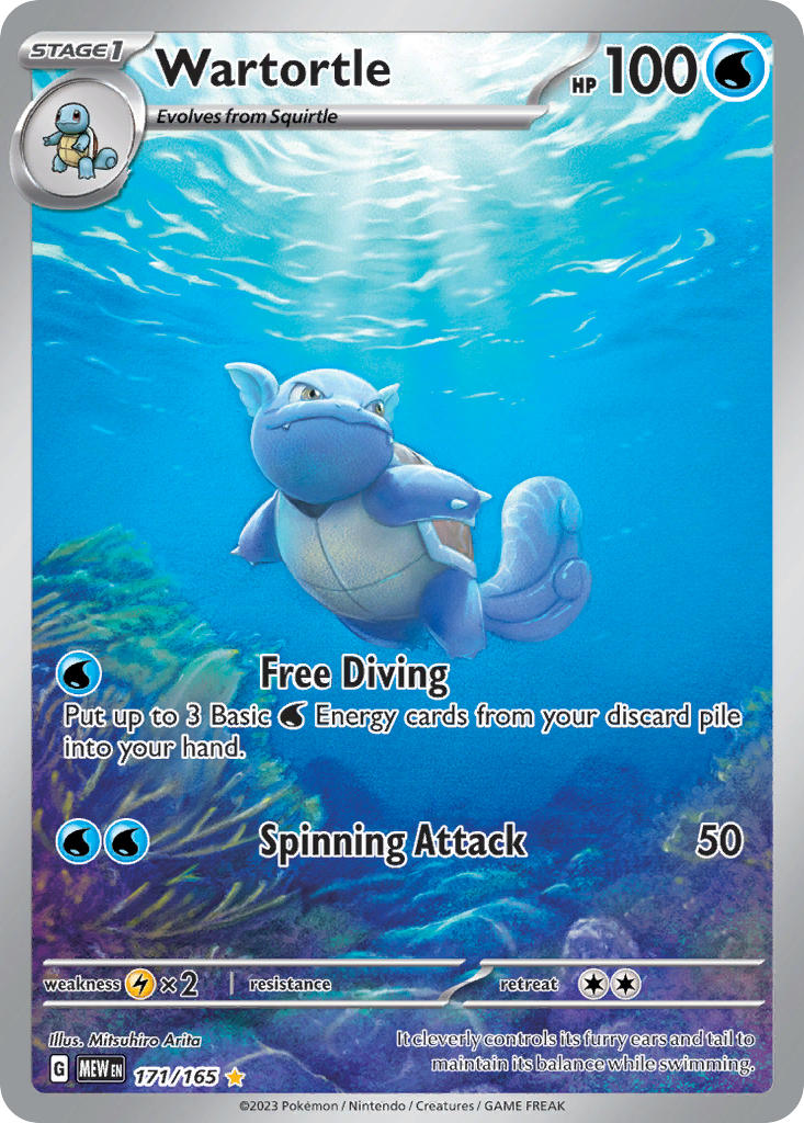 Wartortle - 171/165 - Illustration Rare - 151