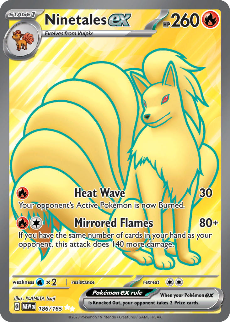 Ninetales ex - 186/165 - Ultra Rare - 151