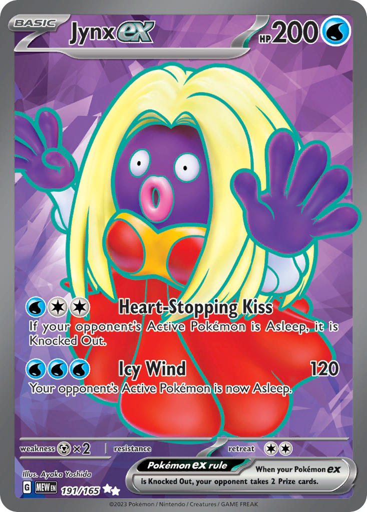 Jynx ex - 191/165 - Ultra Rare - 151