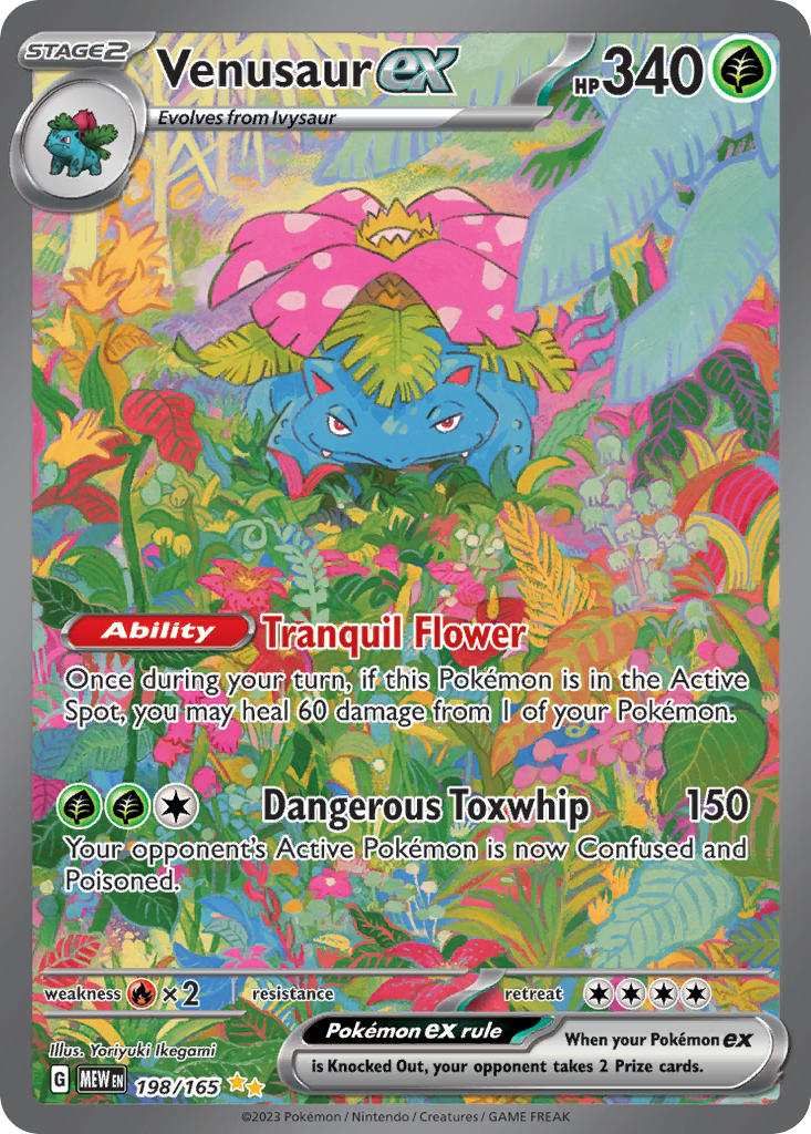 Venusaur ex - 198/165 - Special Illustration Rare - 151