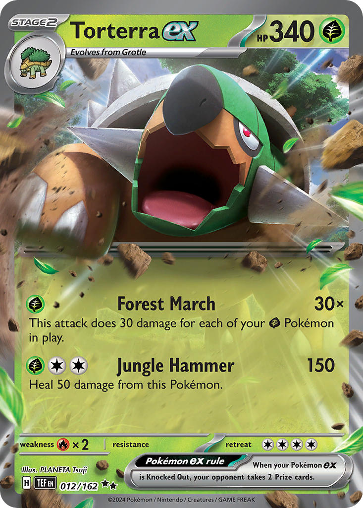 Torterra ex - 012/162 - Double Rare - Temporal Forces