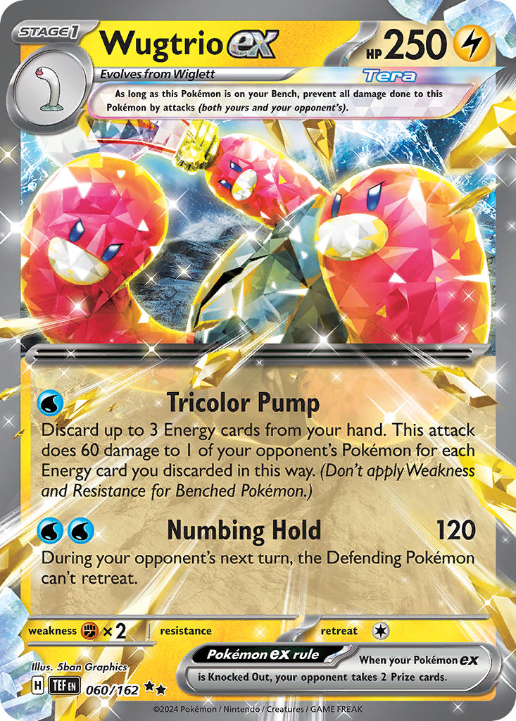 Wugtrio ex - 060/162 - Double Rare - Temporal Forces