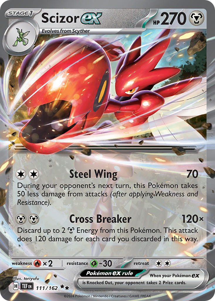 Scizor ex - 111/162 - Double Rare - Temporal Forces