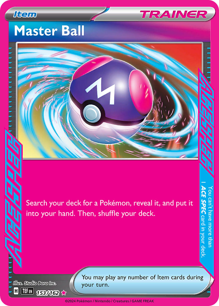 Master Ball - 153/162 - ACE Rare - Temporal Forces