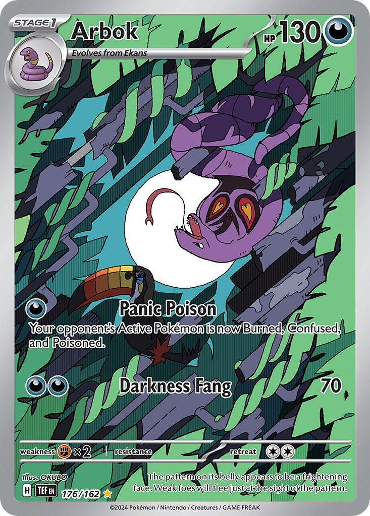 Arbok - 176/162 - Illustration Rare - Temporal Forces