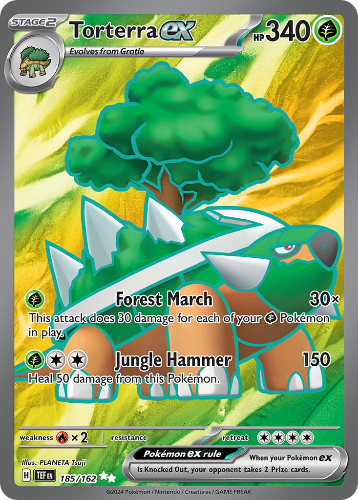 Torterra ex - 185/162 - Ultra Rare - Temporal Forces