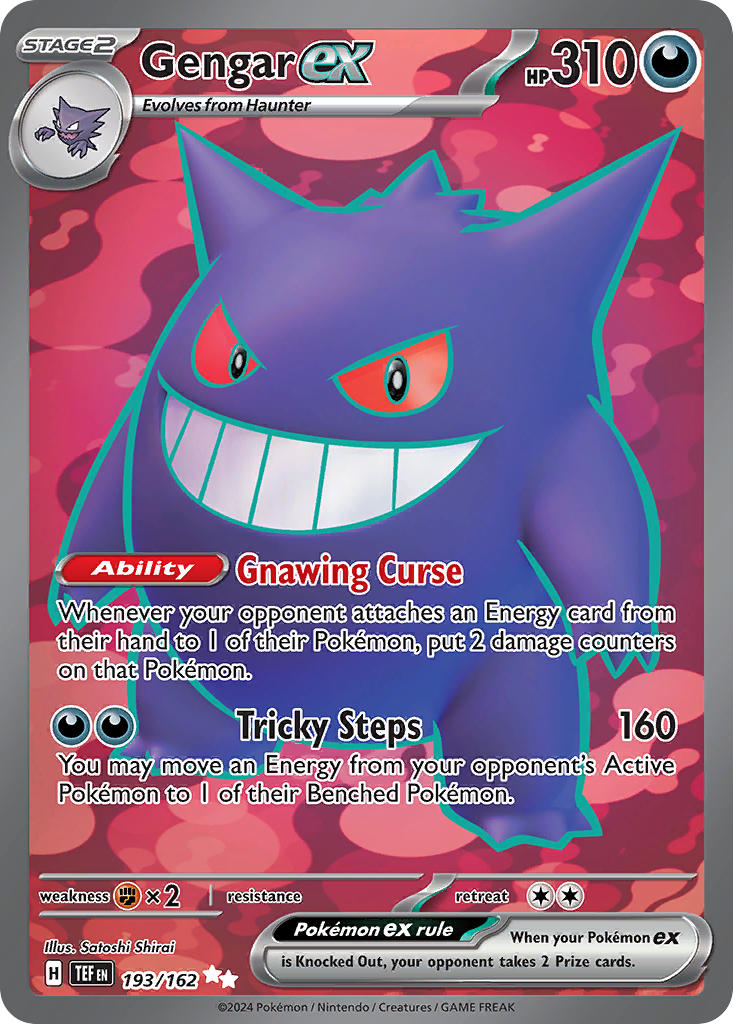 Gengar ex - 193/162 - Ultra Rare - Temporal Forces