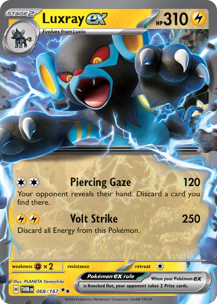 Luxray ex - 068/167 - Double Rare - Twilight Masquerade