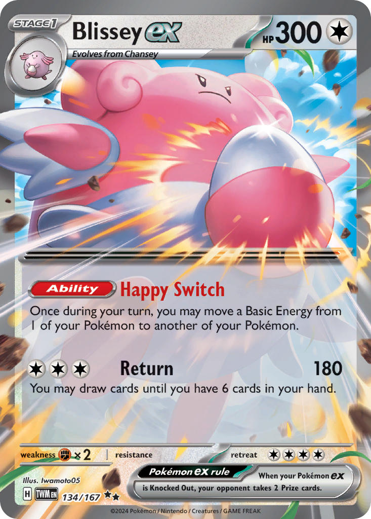 Blissey ex - 134/167 - Double Rare - Twilight Masquerade