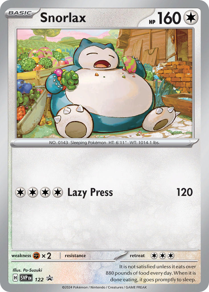 Snorlax - SVP122 - Black Star Promo