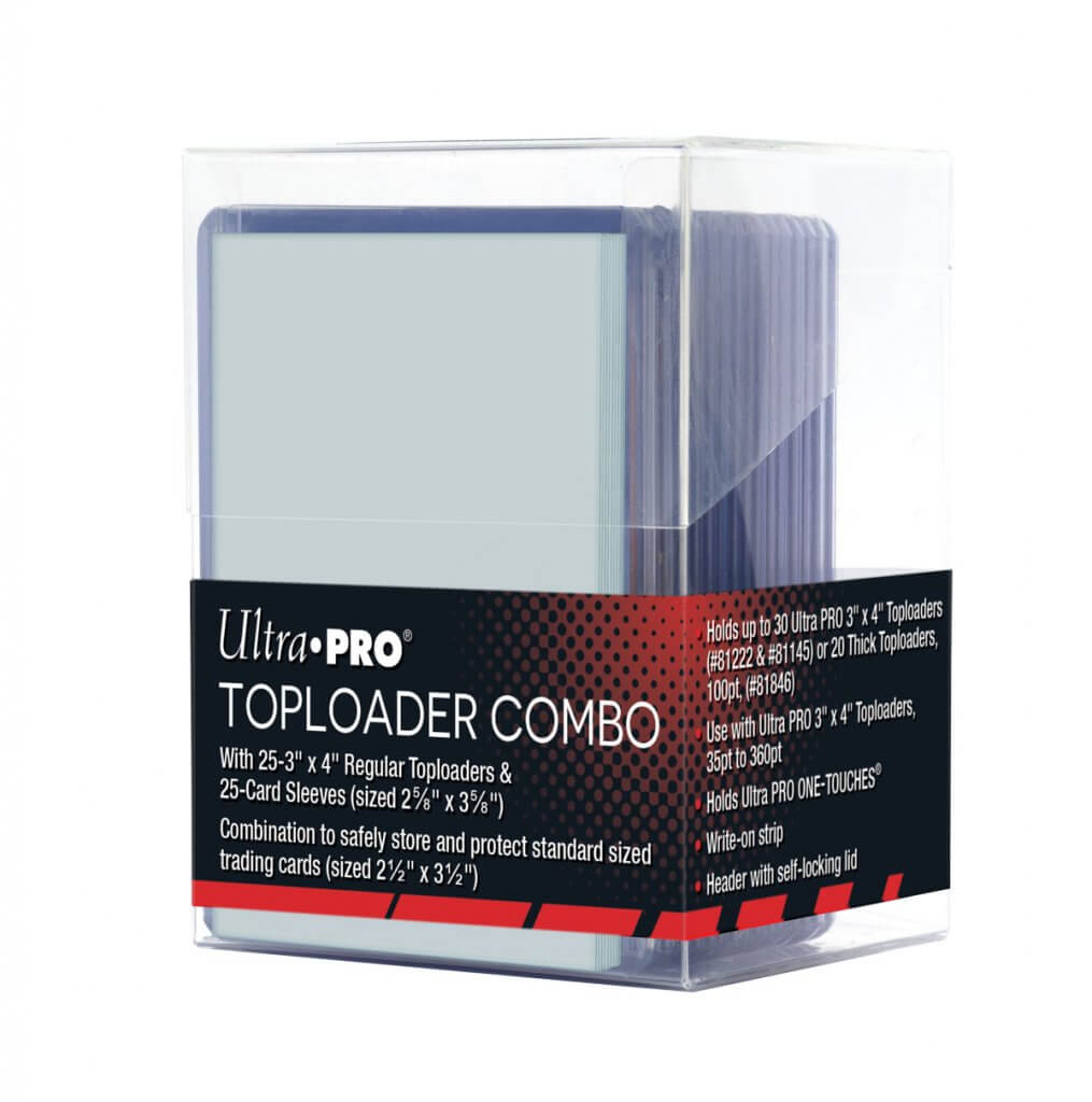 ULTRA PRO Combo Set (25 x Toploaders/25 x Sleeves/Storage Box)