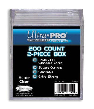 ULTRA PRO Card Storage Box - 2 Piece 200 Card Count