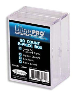 ULTRA PRO Card Storage Box - 2 Piece 50 Card Count