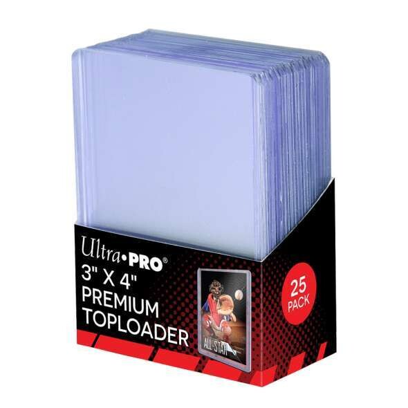 ULTRA PRO TopLoader Super Clear Premium (3″ x 4″) 35pt (PK 25)