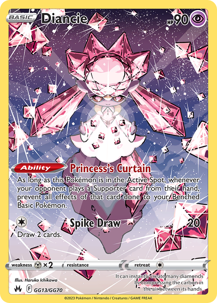 Diancie - GG13/GG70 - Trainer Gallery - Crown Zenith