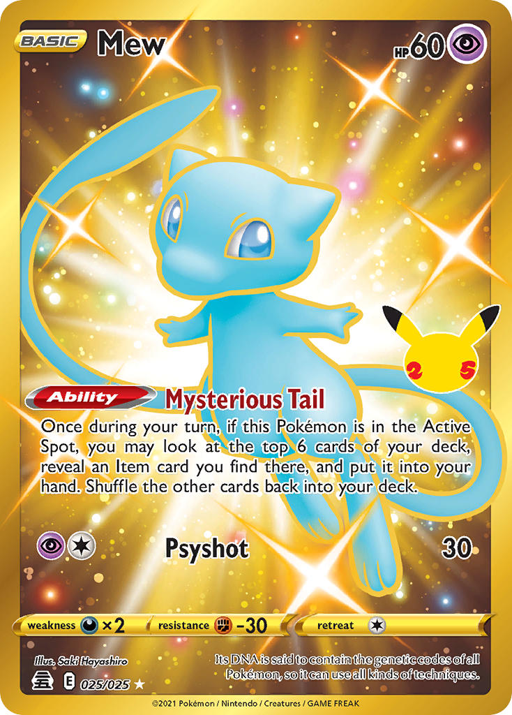 Mew - 25/25 - Full Art - Celebrations