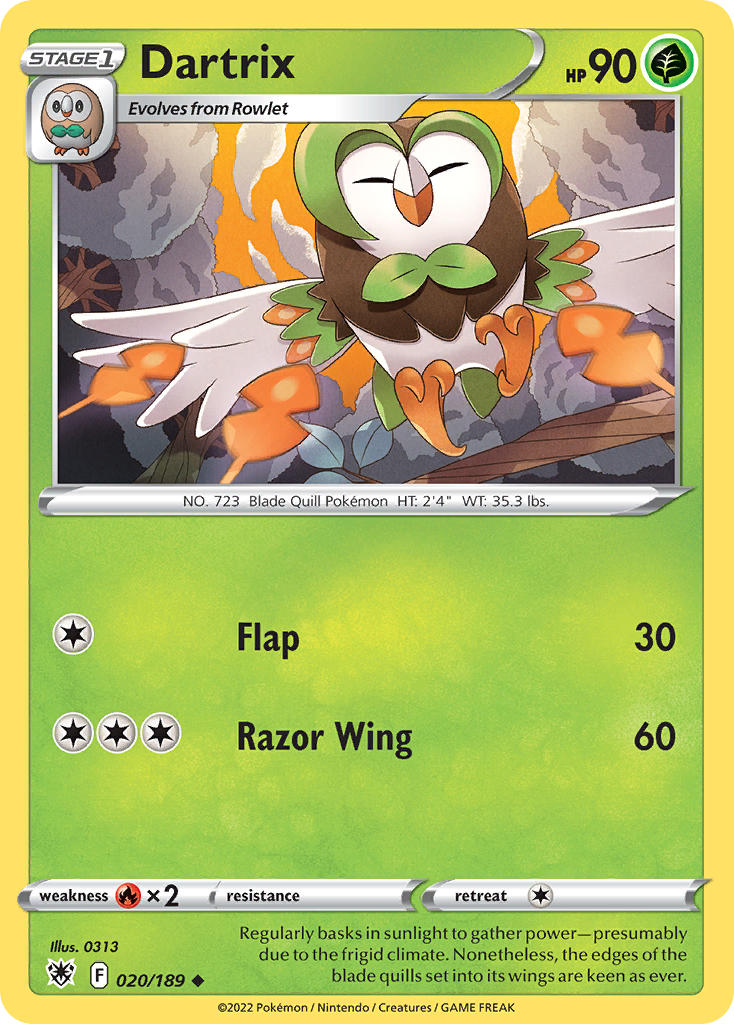 Dartrix - 020/189 - Uncommon - Astral Radiance