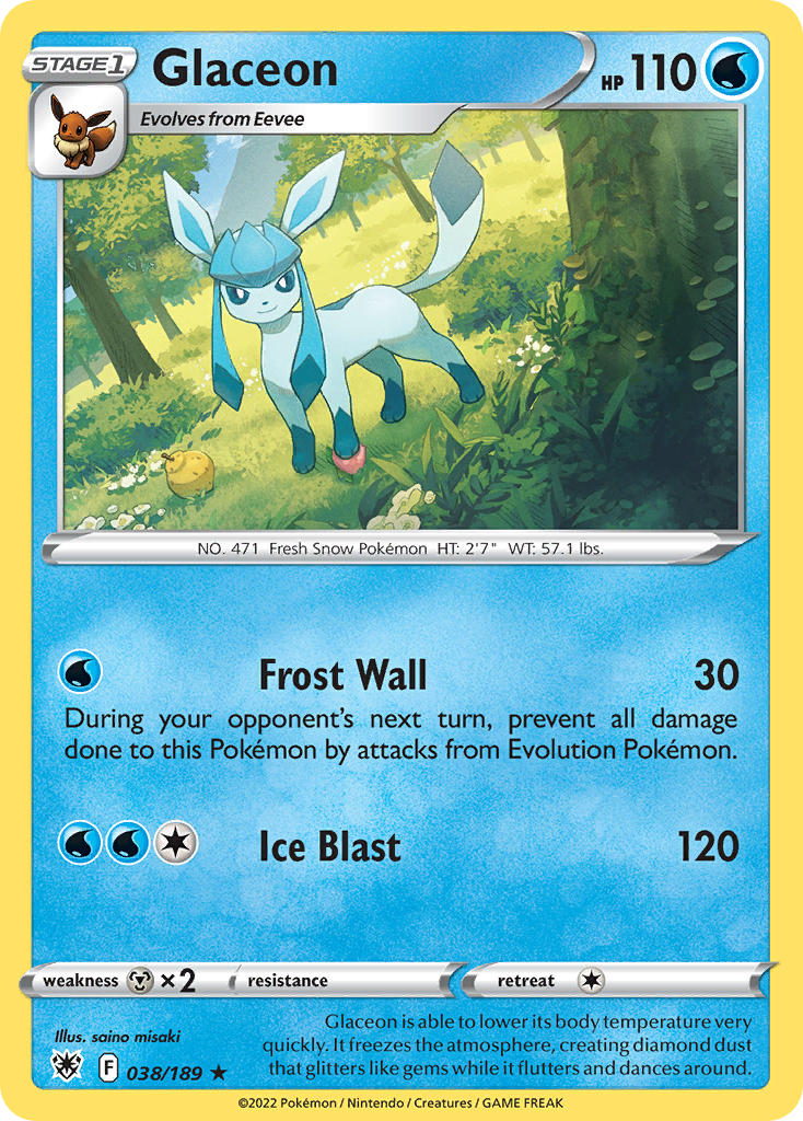 Glaceon - 038/189 - Rare - Astral Radiance