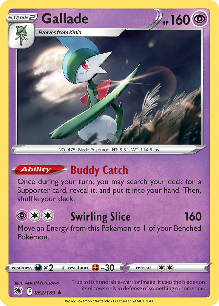 Gallade - 062/189 - Holo Rare - Astral Radiance