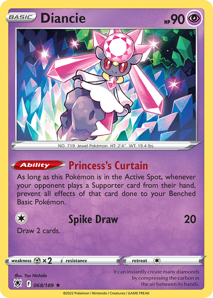 Diancie - 068/189 - Holo Rare - Astral Radiance