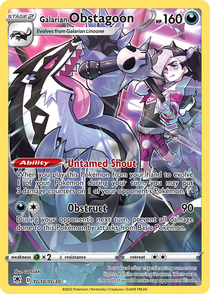 Galarian Obstagoon - TG10/TG30 - Trainer Gallery - Astral Radiance