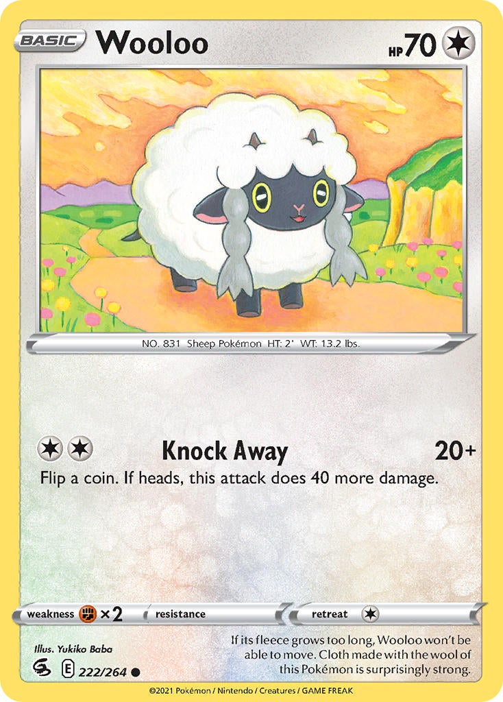 Wooloo - 222/264 - Common - Fusion Strike
