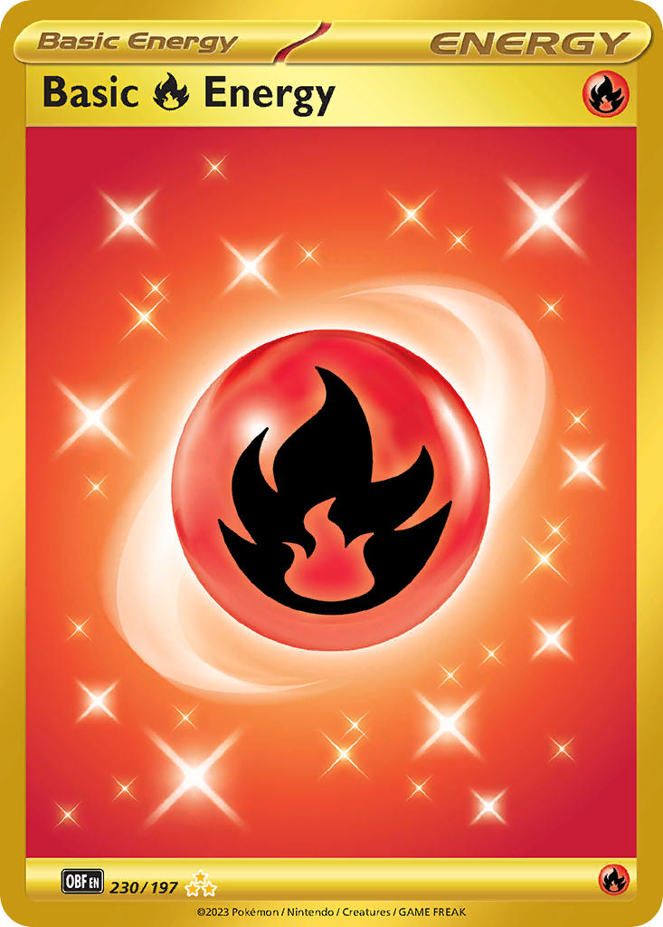 Basic Fire Energy - 230/197 - Hyper Rare - Obsidian Flames